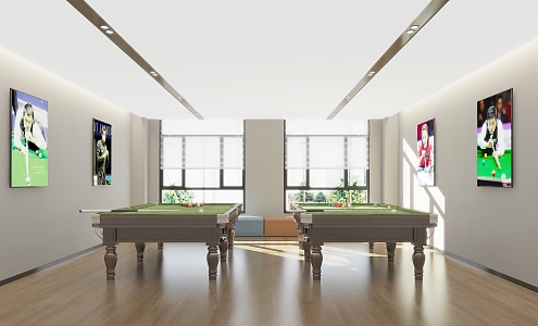 Billiard room 3d model