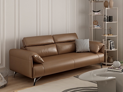 Antique Sofa Leather Sofa 3d model