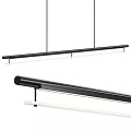 Modern Minimalist Linear Pendant Lights in Black White Gold for Kitchen Dining Room