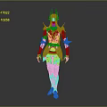 Fantasy Armored Character With Silver Spiked Armor And Pale Face Features