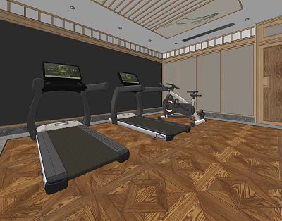 New Chinese Gym 3d model