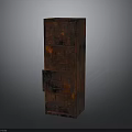 Rustic Rusted Multi Drawer Chest Of Drawers Furniture With Industrial Style