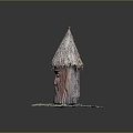 Thatched Cottage Thatched Cottage Earth Pei House Middle Century Cottage 3d model