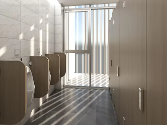 Public toilet Modern toilet 3d model