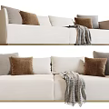 Modern Minotti double sofa 3d model