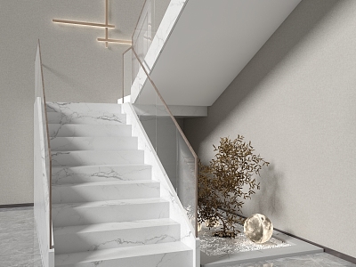 Modern Stairs 3d model