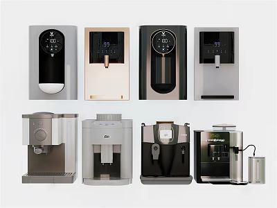 Modern Design Household Electrical Appliances Including Coffee Makers And Water Dispensers For Home Use 3d model