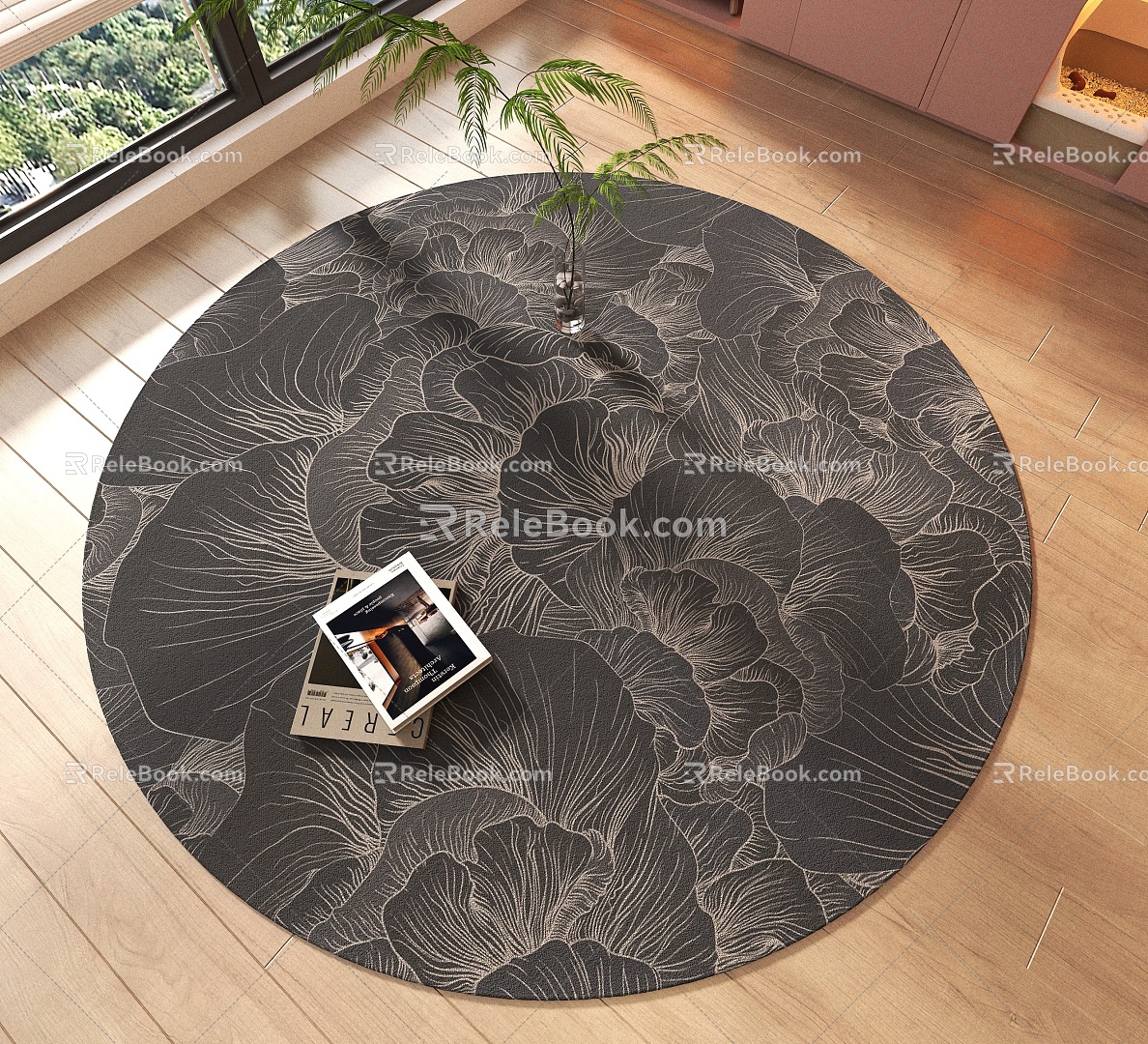 Round carpet 3d model