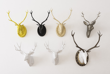 Nordic animal wall decoration pendant 3d model