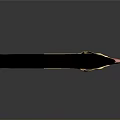 Traditional Decorative Bow With Golden Dragon Pattern And Black Red Accents For Collection
