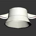 Trendy White Wide Brim Hat With Soft Pink Lining And Fashionable Design