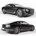 Black Luxury Coupe Car With Modern Design Alloy Wheels And Chrome Grille