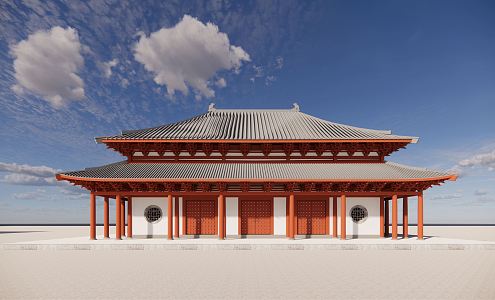 Chinese ancient building 3d model