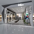 Modern Clothing Store Interior Design With Hanging Garments Mannequin Displays Green Plants And Lighting