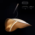 Modern Curved Wooden Pendant Light Design With Elegant Illumination And Sleek Shape