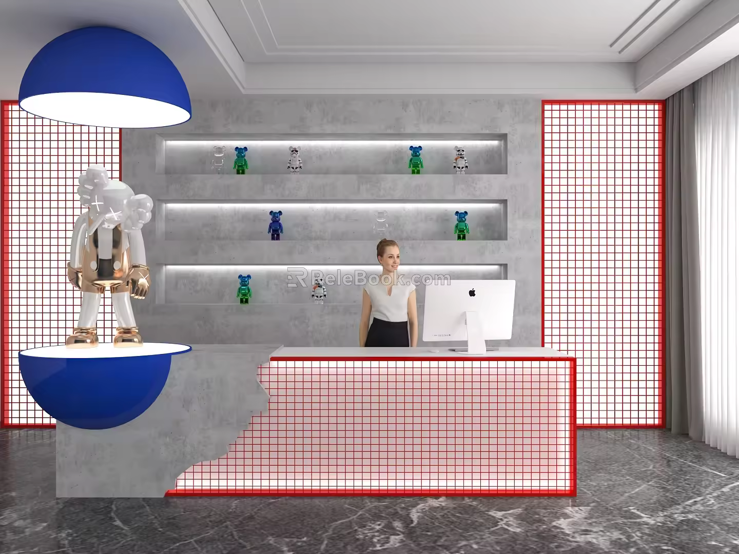 Front Desk 3d model