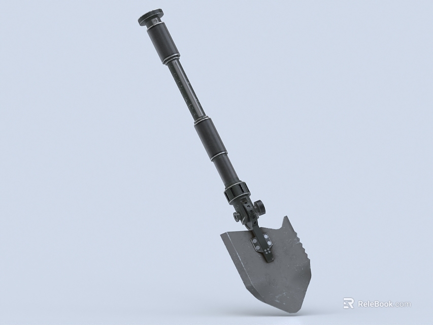 High Quality Multifunctional Folding Shovel Ideal For Outdoor Adventures And Work 3d model 