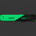 Modern Fluorescent Green Device With Streamlined Design And Advanced Ergonomic Features 3d model