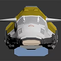 Modern High Speed Train With Streamlined Front White Body And Blue Track