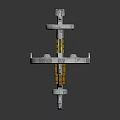 Futuristic Metallic Mechanical Structure With Circular Rings Spherical Components And Precision Parts