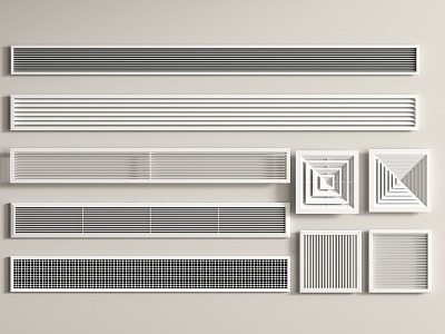 Air conditioning outlet 3d model