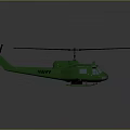 Green Army Helicopter With Classic Military Design And Detailed Exterior Features