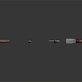 Various Wooden Handle Hand Tools Including Shovel Knife Axe And Red Accent Tool