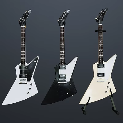 Modern Musical Instruments 3d model