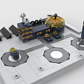 LEGO toy building blocks factory 3d model