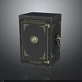Vintage Green DUNSSEY Security Safe Furniture With Round Lock And Metal Handle