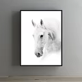 Black and White Striped Cat Peeking Through Torn Paper Animal Painting Artwork