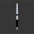 Sleek White Black Red Ballpoint Pen For Daily Writing Use With Smooth Finish