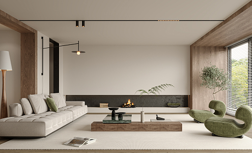 modern living room 3d model