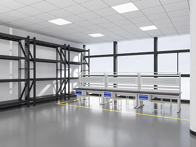 Cargo room storage 3d model