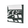 White Architectural Decorative Components Including Moldings Trim And Design Elements