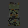 Military Armored Vehicle with Camouflage Paint Antennas Open Top Cockpit and Detailed Exterior Design