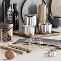 Stylish Kitchenware Arrangement In Modern Kitchen