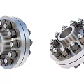 Mechanical Metal Coupling Parts With Bolted Flange And Circular Structure Design