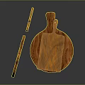 Wooden Cutting Boards with Various Shapes for Food Preparation in Kitchen