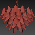 Modern Chandelier Round Glass Chandelier 3d model