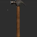 Sturdy Hardware Hammer With Wooden Handle Ideal For Manual Construction Work 3d model