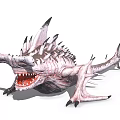 Mutant Creatures Shark Monster Game Character 3d model