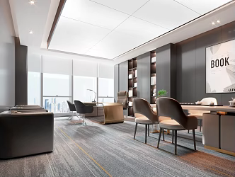 Modern Office Manager's Office 3d model