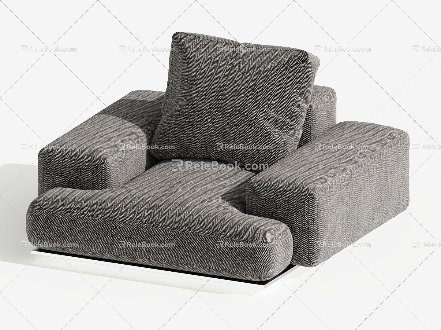 Single sofa single chair leisure chair 3d model