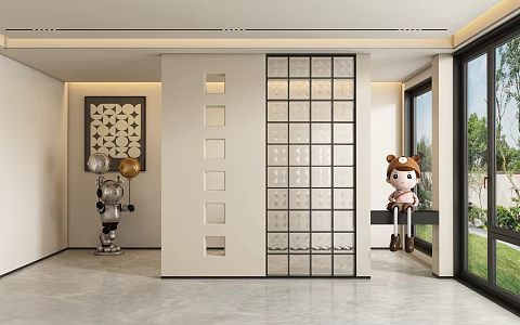 Entrance aisle partition 3d model
