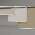 Modern Roller Blinds In Different Colors And Styles For Home Decor 3d model