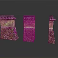 Traditional Chinese Architectural Structures With Tile Roofs And Moss Covered Walls