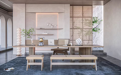 Modern Tea Room 3d model