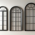 French windows retro windows casement windows windows glass windows doors and windows 3d model