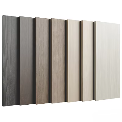 Stone Wood Decorative Panels With Natural Texture And Multiple Color Choices For Interior Design 3d model
